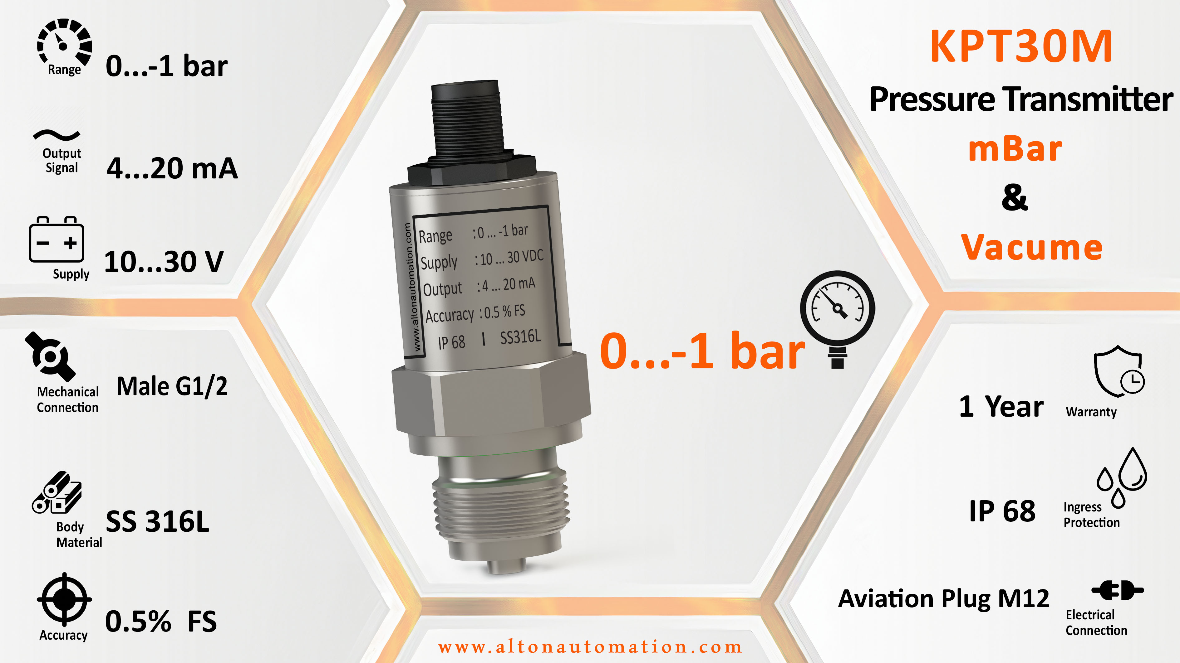Pressure Transmitter for mbar and vacume_KPT30M-0V1-C1-MG2_image_2