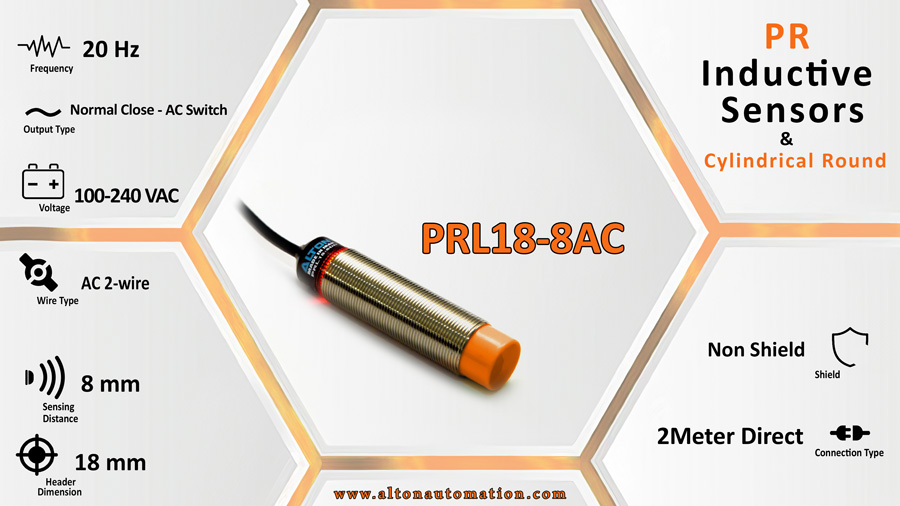 Inductive sensor-PRL18-8AC
